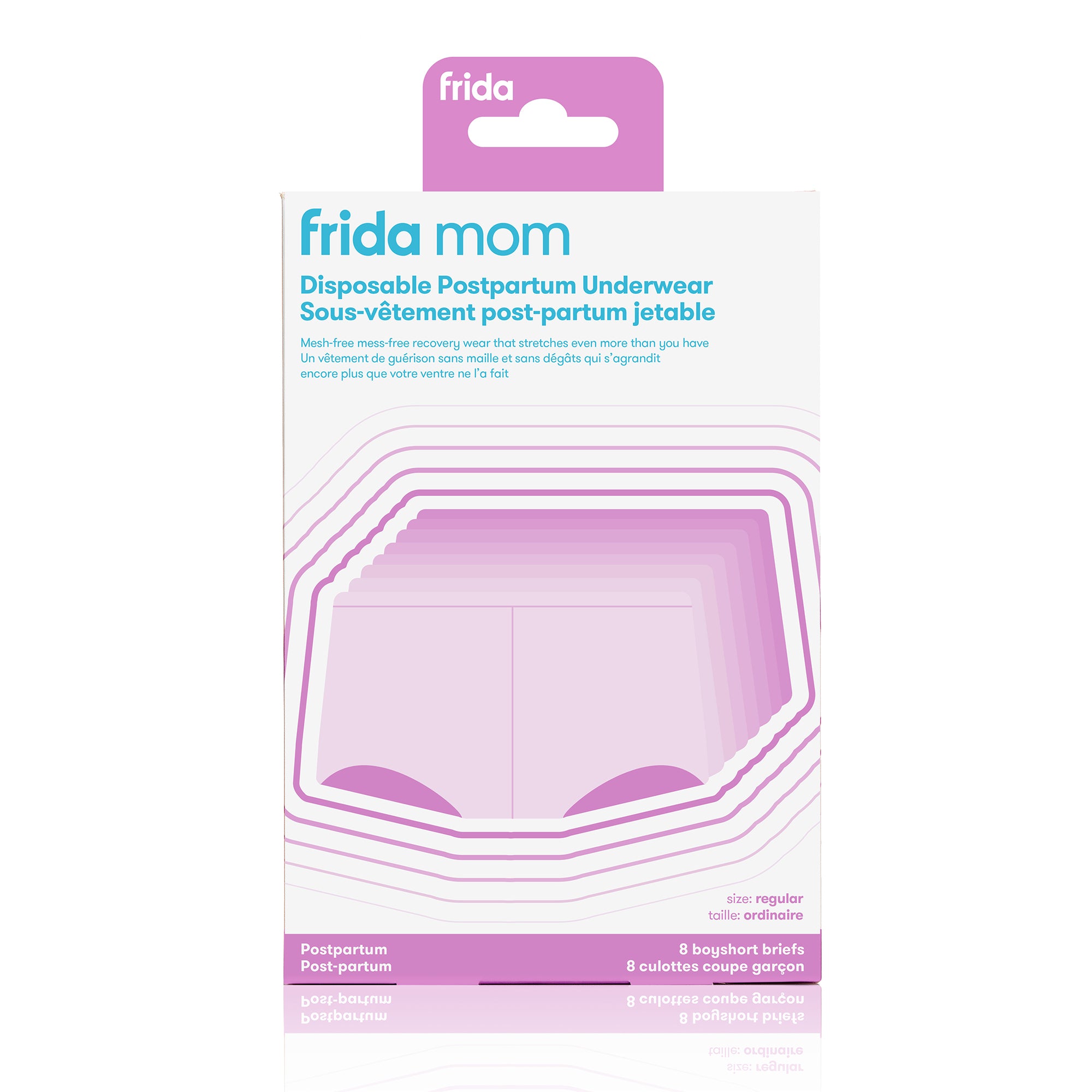 Frida Mom - Fridababy - High-Waist Disposable Postpartum Underwear - C-Section  Recovery - Super Soft, Stretchy, Latex Free - Hospital Bag Essential -  Regular, 8 Pack 