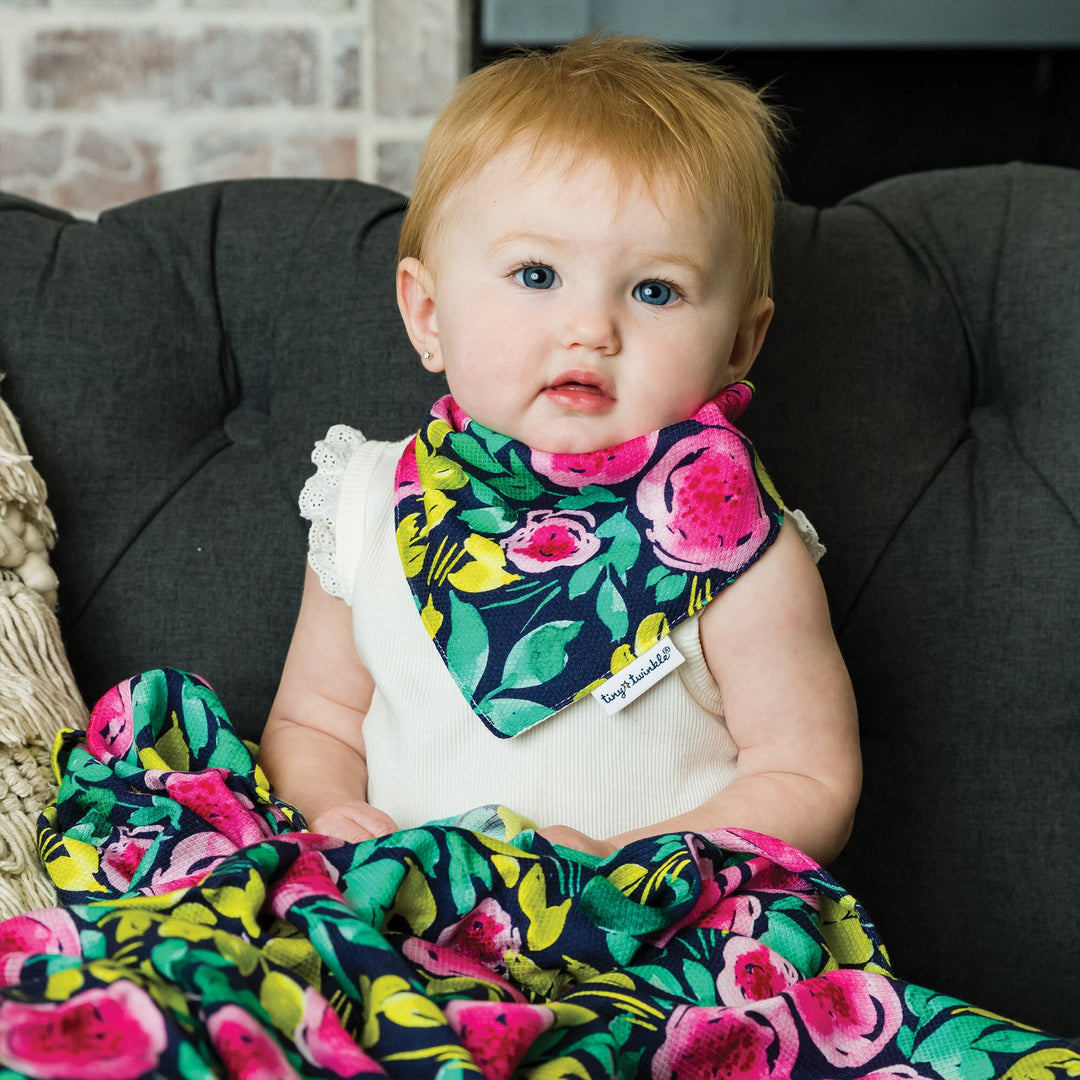 Kaffle Swaddle Blanket - Painted Peony