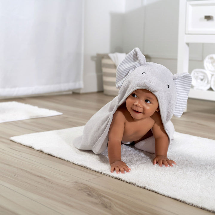 4pc Bath Set - Grey Elephant