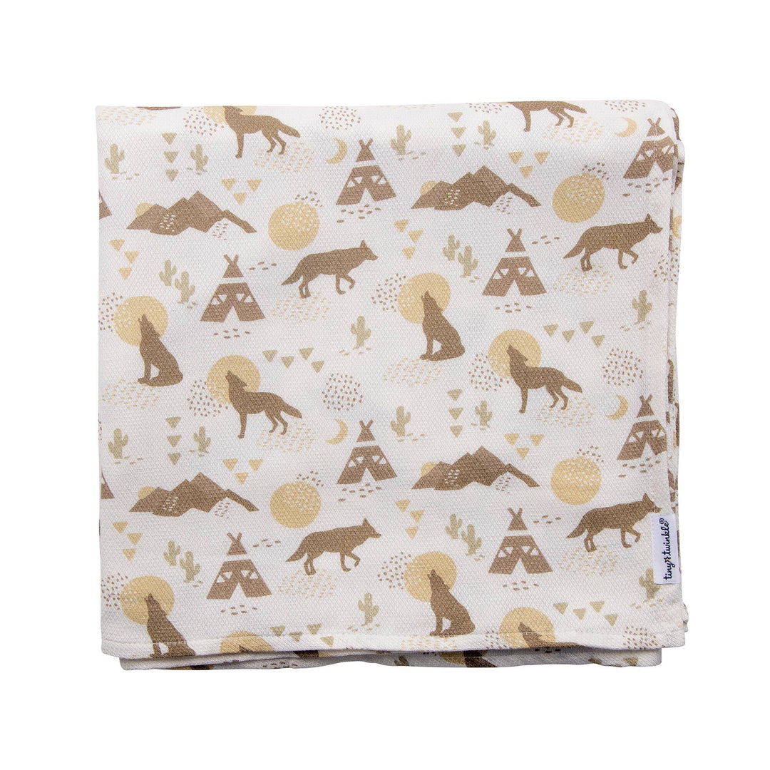 d - Tiny Twinkle - Kaffle Swaddle Blanket - Coyote Kaffle Swaddle Blanket - Coyote 810027530677