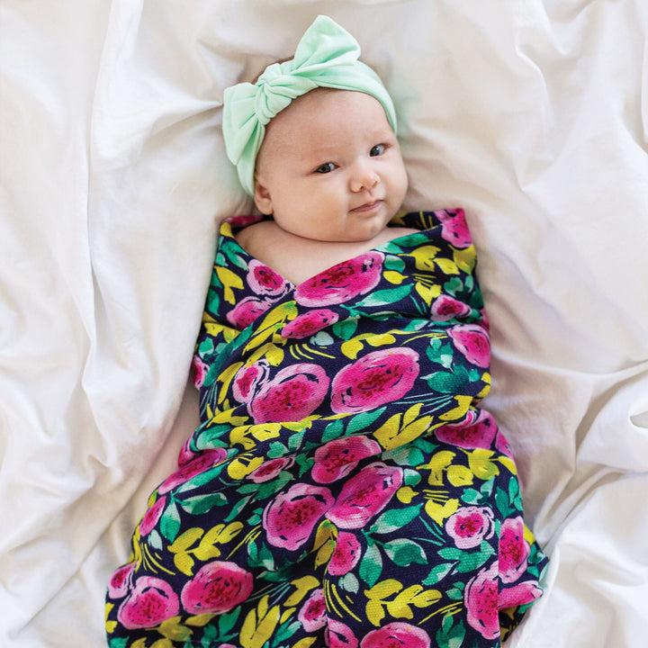 Kaffle Swaddle Blanket - Painted Peony