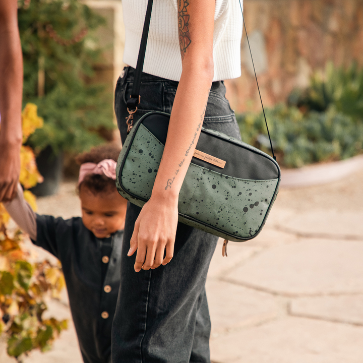 Companion Diaper Clutch - Olive Ink Blot