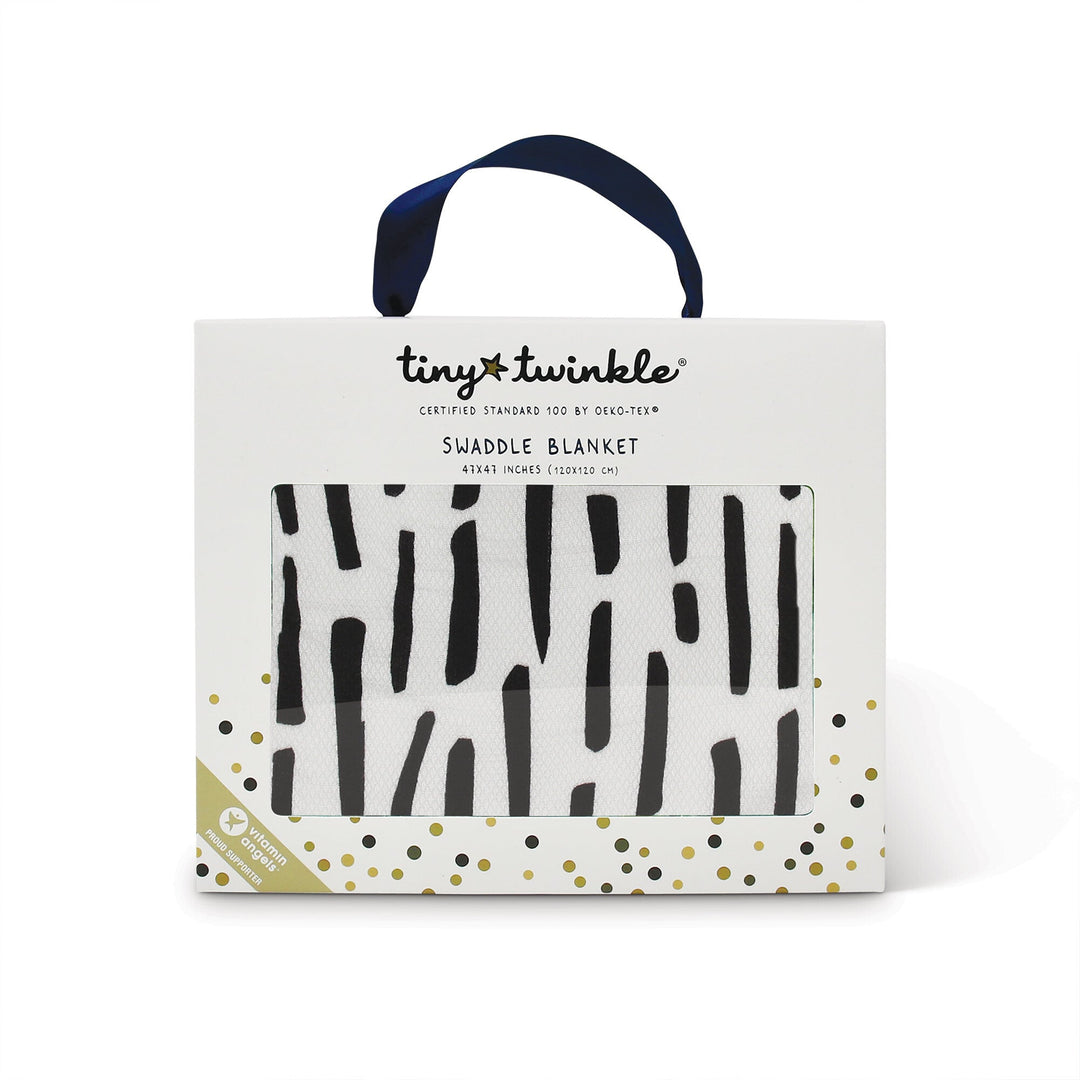 Kaffle Swaddle Blanket - Ink Strokes