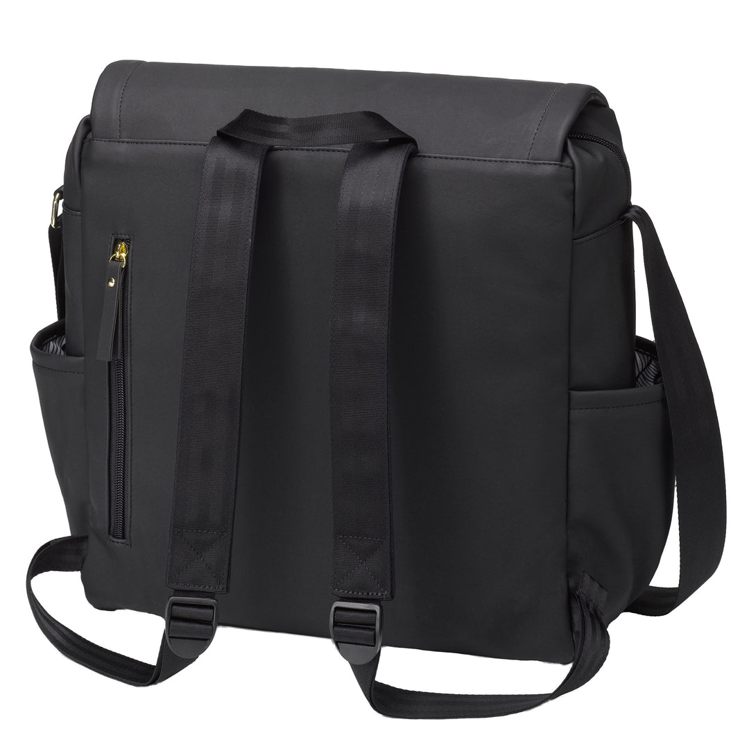 PPB - Boxy Backpack: Black Leatherette