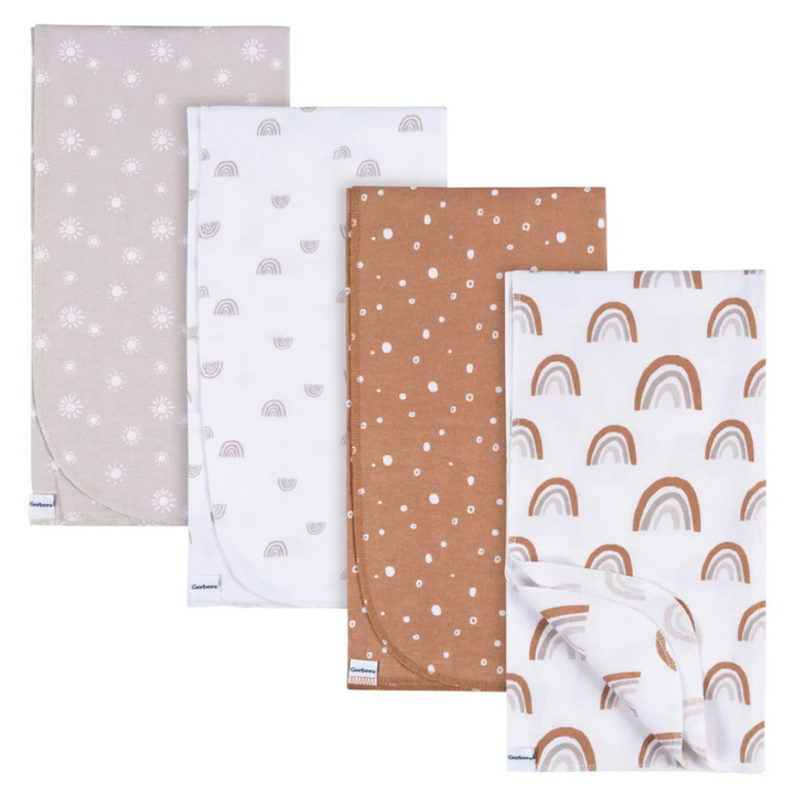 Flannel Receiving Blanket - 4pk
