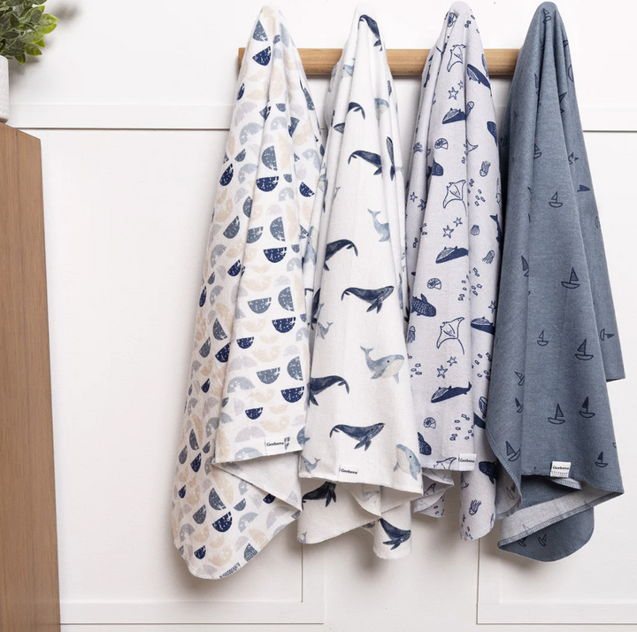 Flannel Receiving Blanket - 4pk