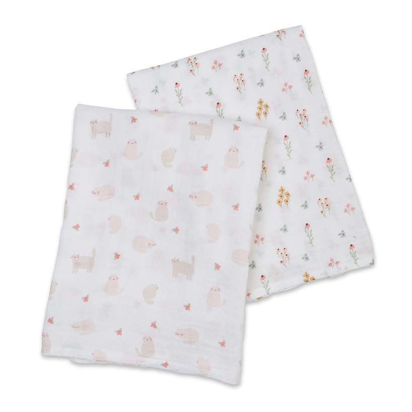 Cotton Muslin Swaddle Blanket - 2 Pack