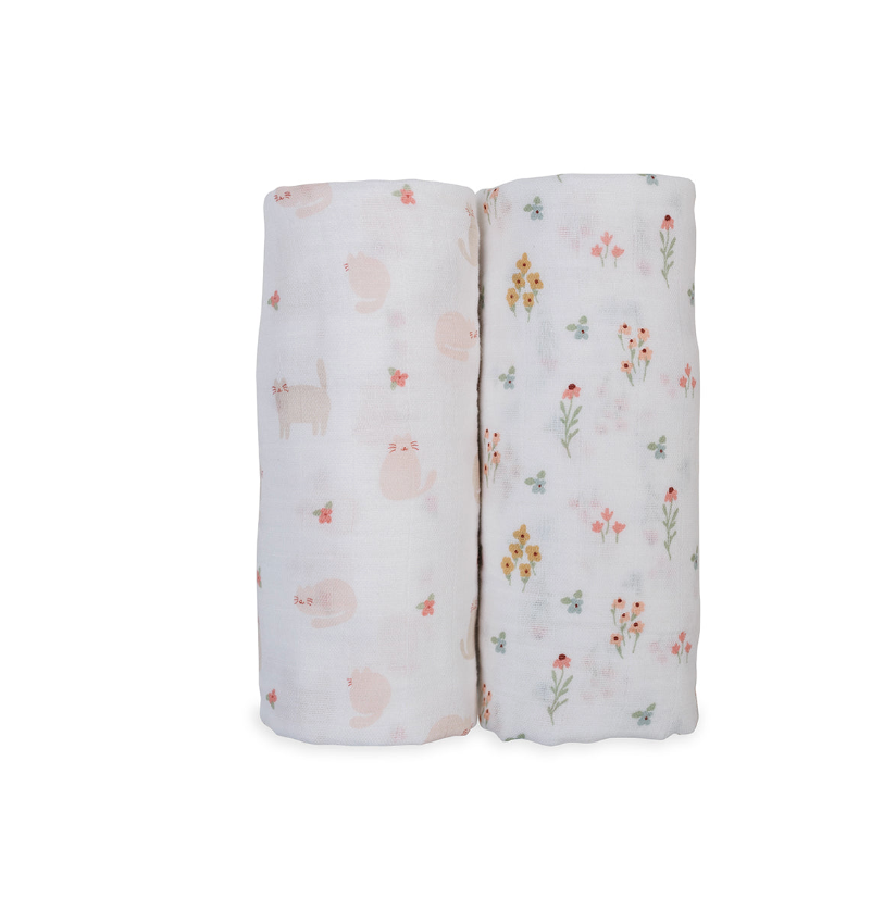 Cotton Muslin Swaddle Blanket - 2 Pack
