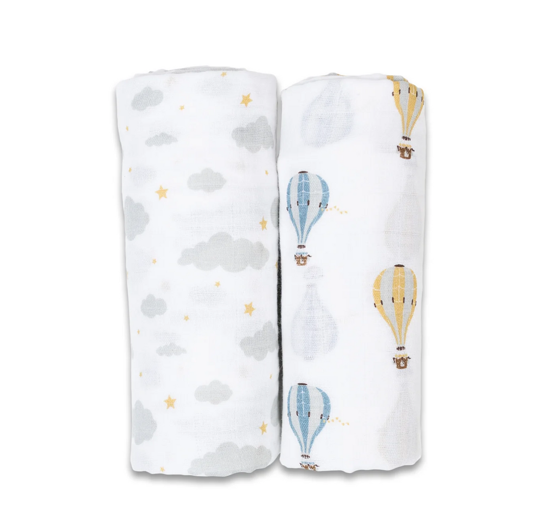 Cotton Muslin Swaddle Blanket - 2 Pack
