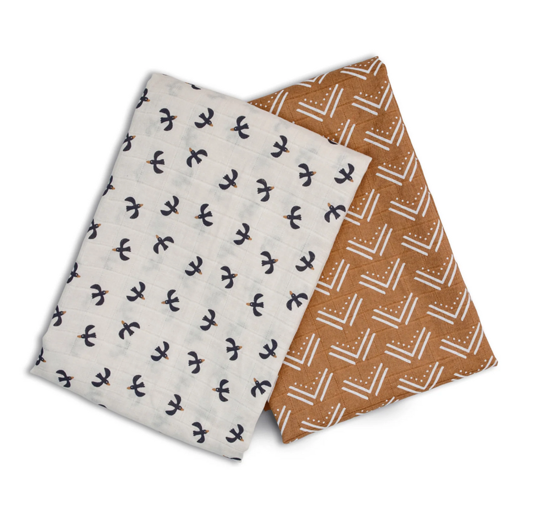 Cotton Muslin Swaddle Blanket - 2 Pack