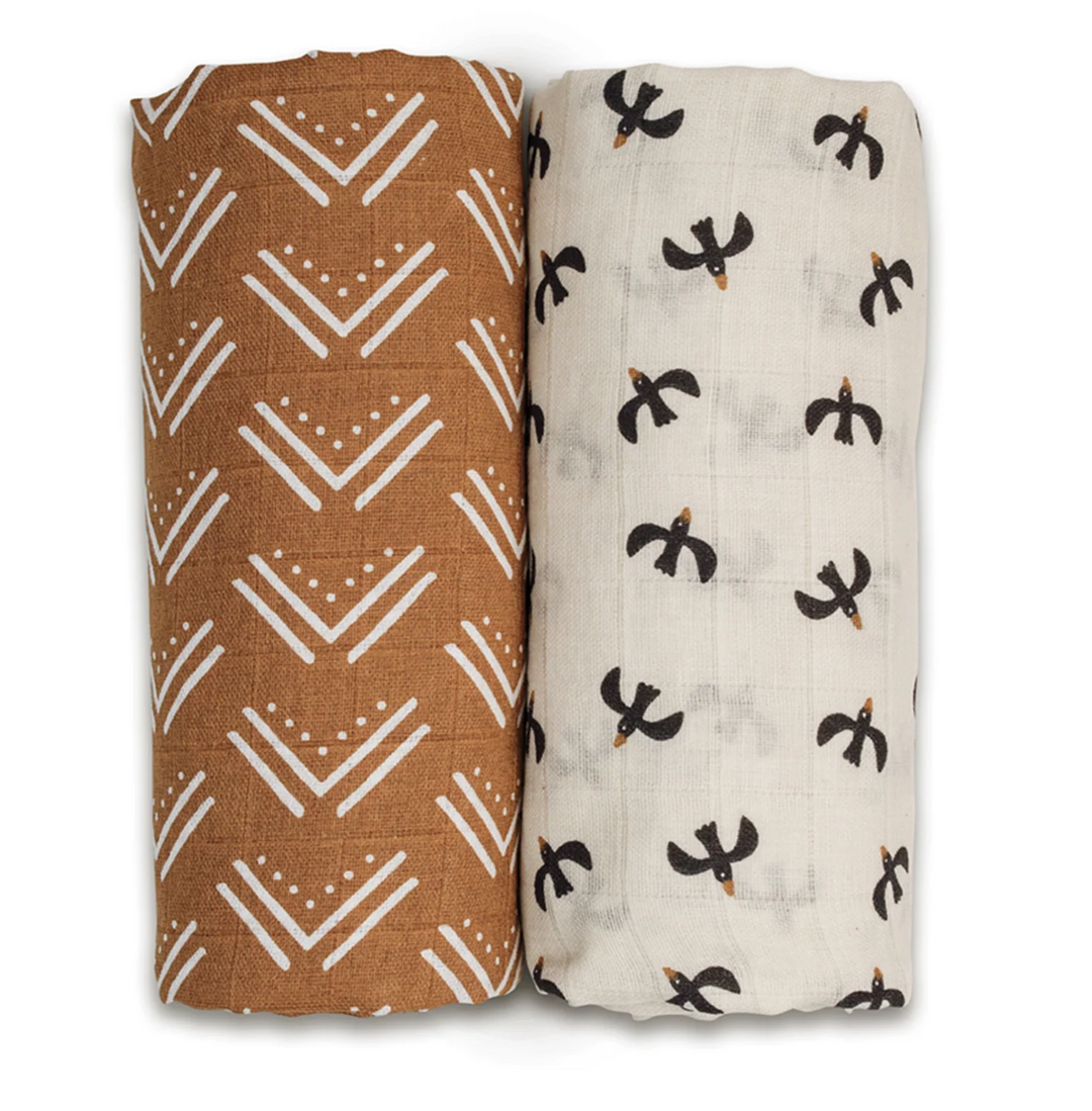 Cotton Muslin Swaddle Blanket - 2 Pack