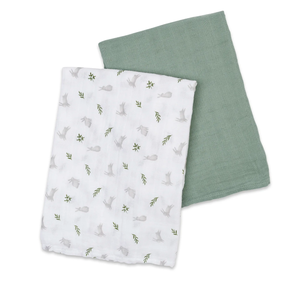 Cotton Muslin Swaddle Blanket - 2 Pack