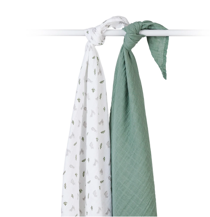 Cotton Muslin Swaddle Blanket - 2 Pack