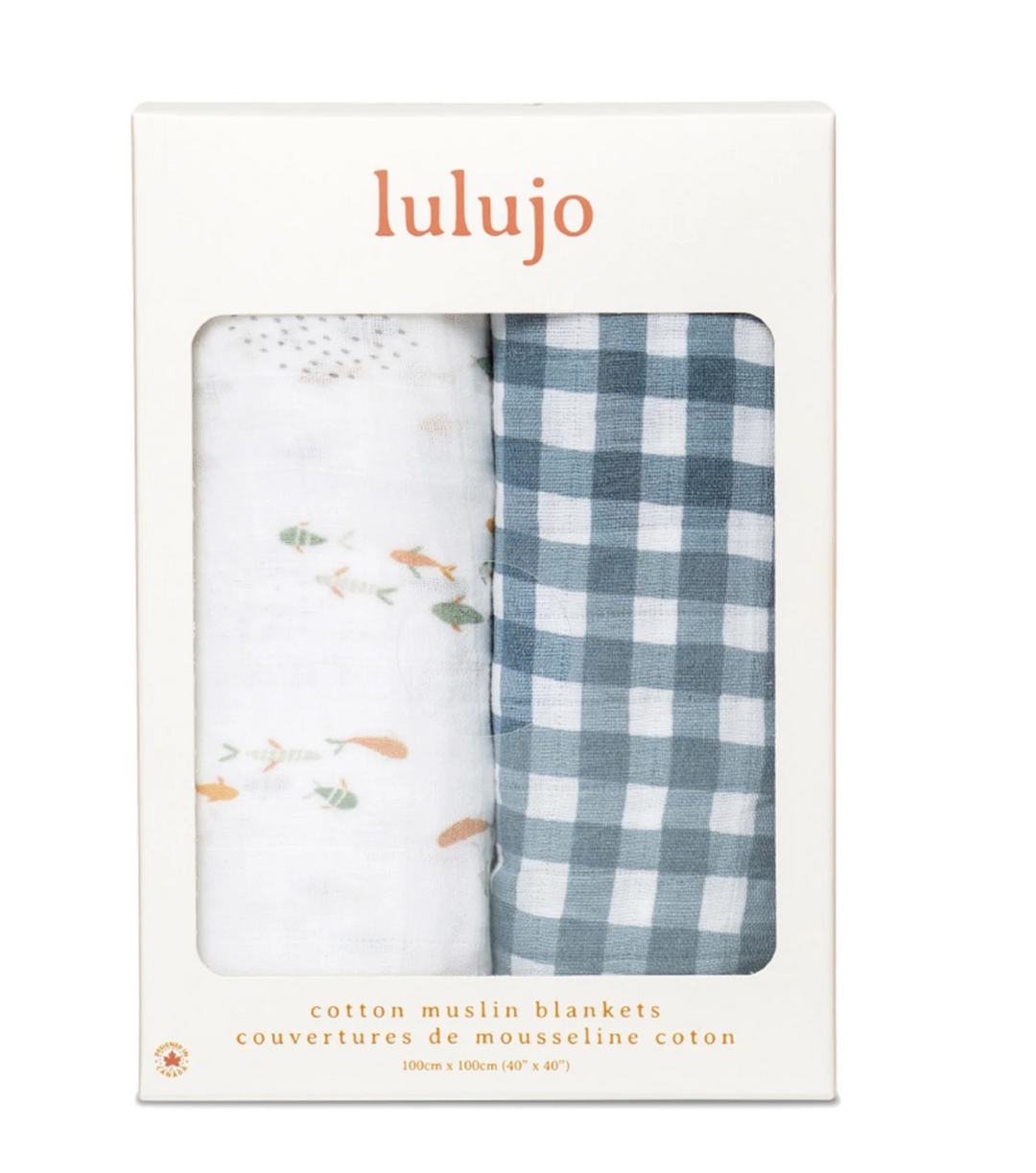 Cotton Muslin Swaddle Blanket - 2 Pack