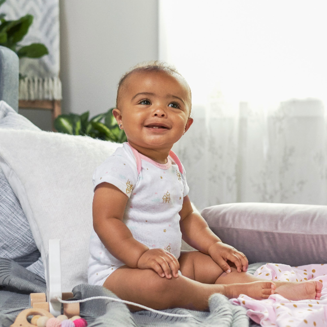 Short Sleeve Onesie Bodysuit - 5 Pack