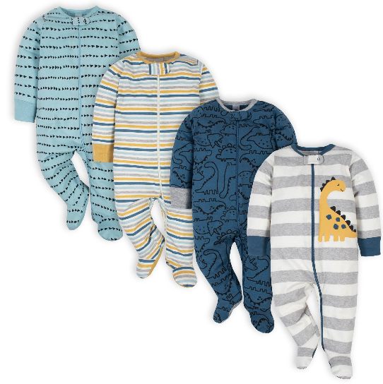 Gerber - Paquet de 4 Sleep 'N Play - Chat pour bébés filles