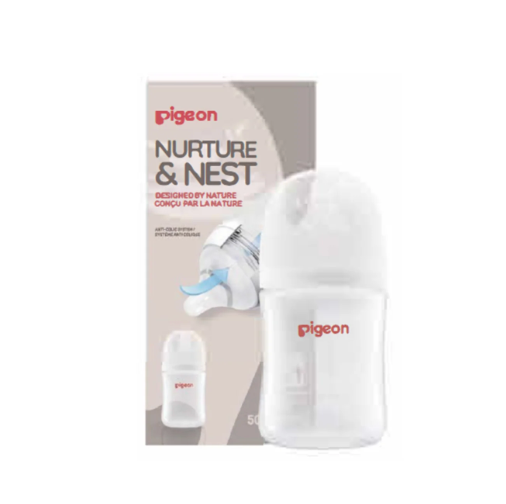 Glass Bottle with SS Nipple (0M+) - 5oz