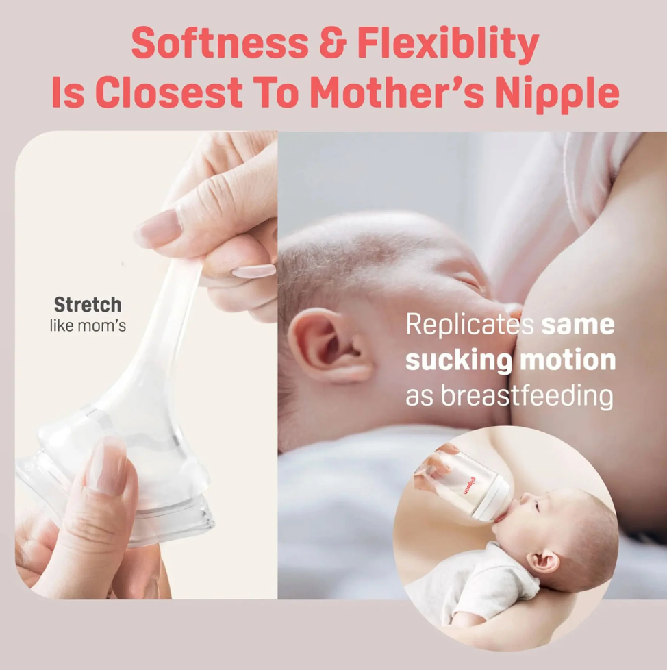 Glass Bottle with SS Nipple (0M+) - 5oz