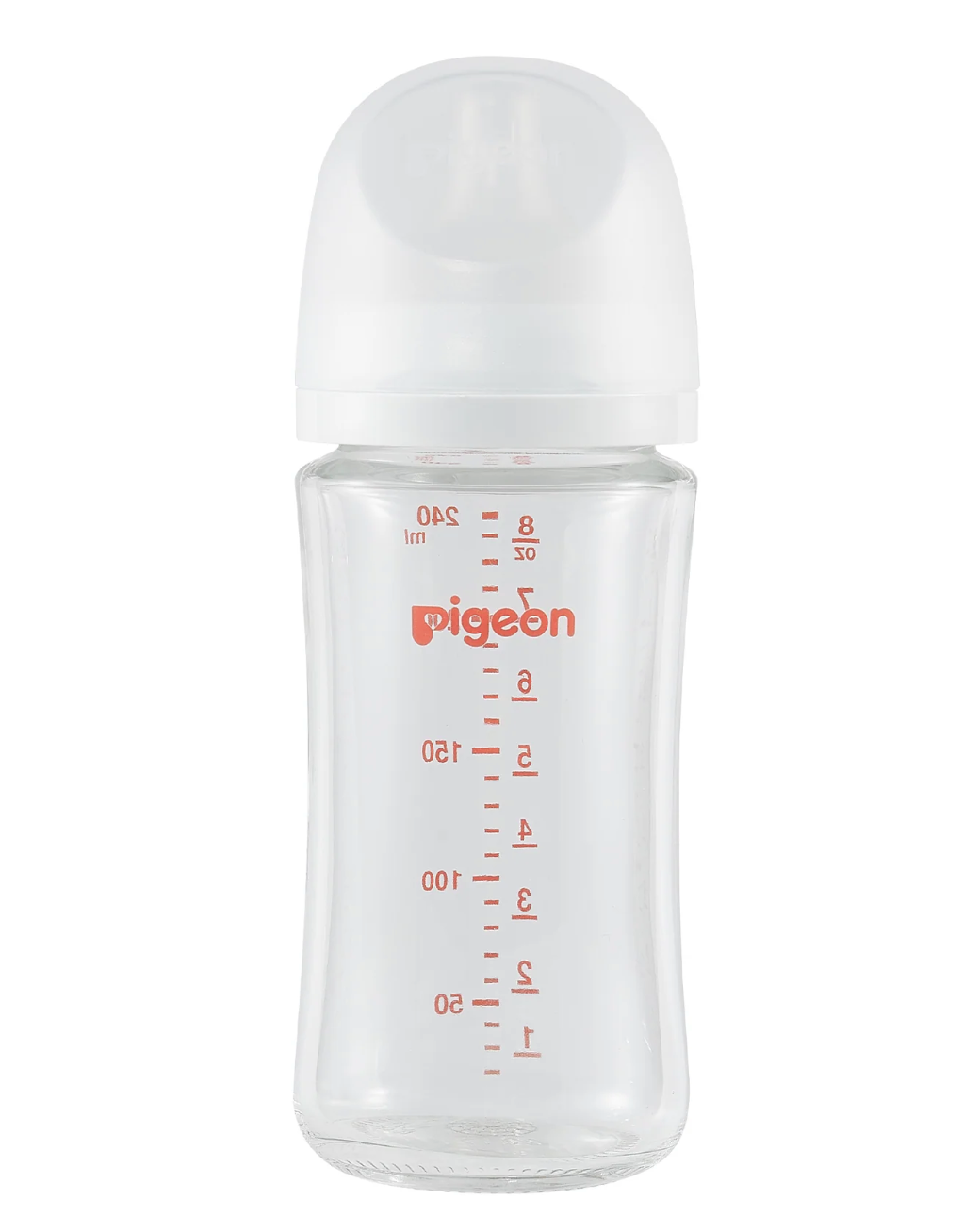 Glass Bottle with M Nipple (3M+) - 8 oz