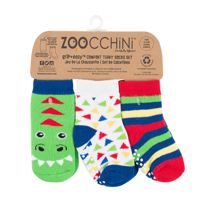 ZOOCCHINI - 3 paires de chaussettes confort en éponge 0-24M