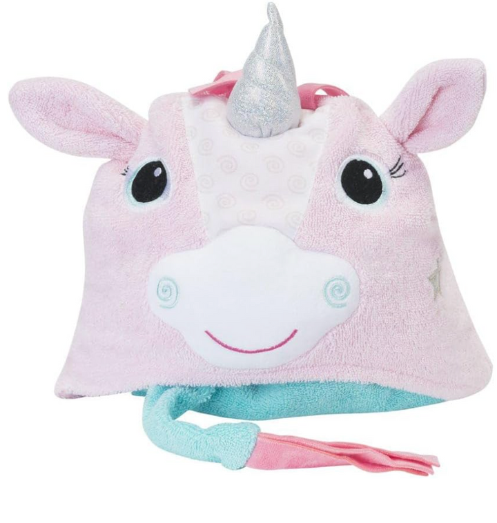 ZOOCCHINI - Serviette de bain à capuche en peluche éponge pour enfants 2 ans et plus