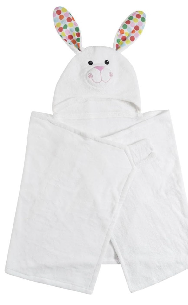 ZOOCCHINI - Serviette de bain à capuche en peluche éponge pour enfants 2 ans et plus