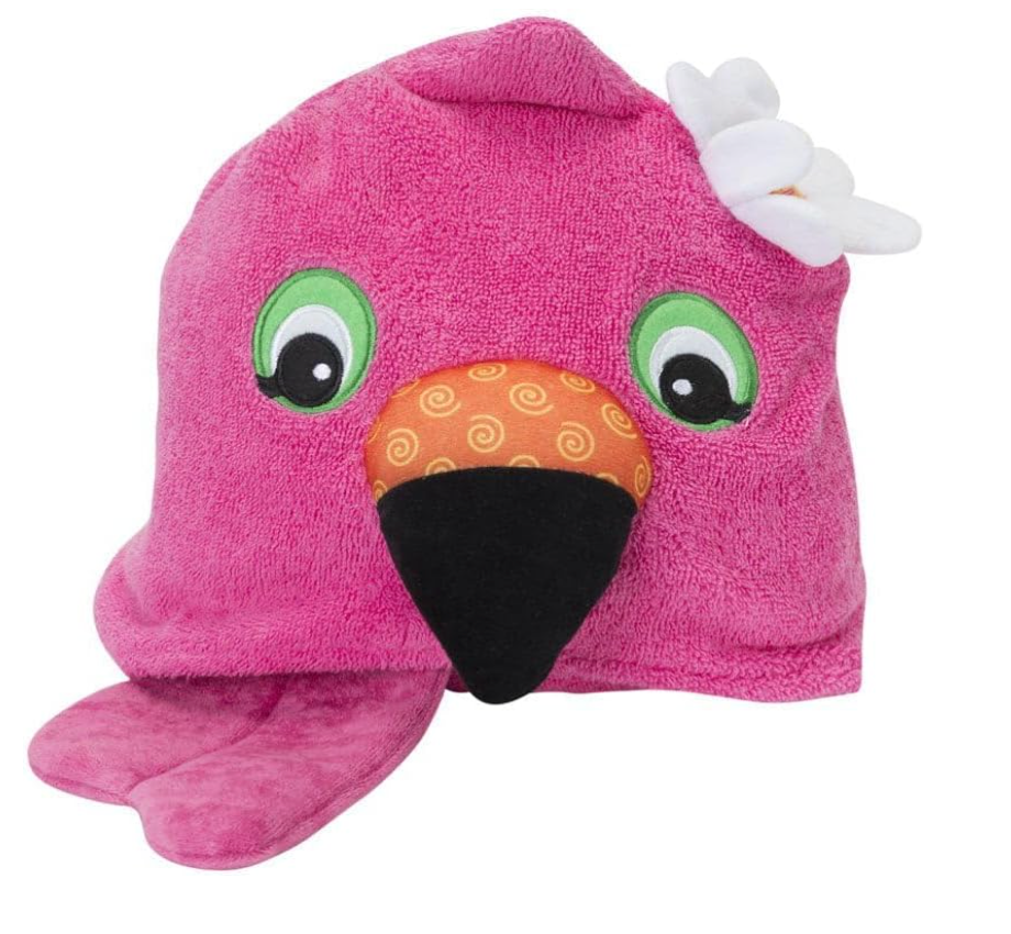 ZOOCCHINI - Serviette de bain à capuche en peluche éponge pour enfants 2 ans et plus