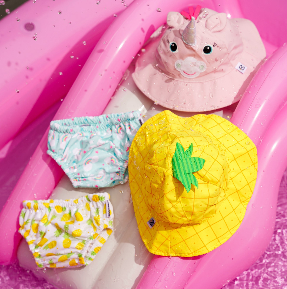 UPF50+ Swim Diaper + Sun Hat Set