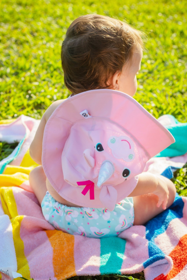 UPF50+ Swim Diaper + Sun Hat Set