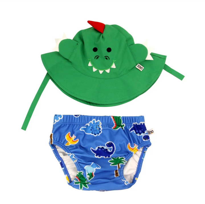 UPF50+ Swim Diaper + Sun Hat Set