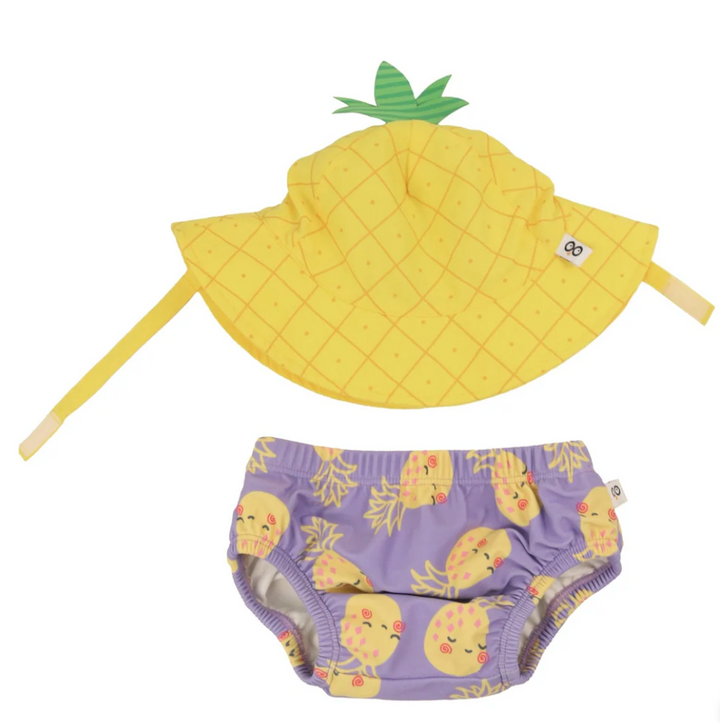 UPF50+ Swim Diaper + Sun Hat Set