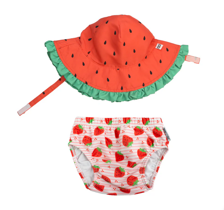 UPF50+ Swim Diaper + Sun Hat Set