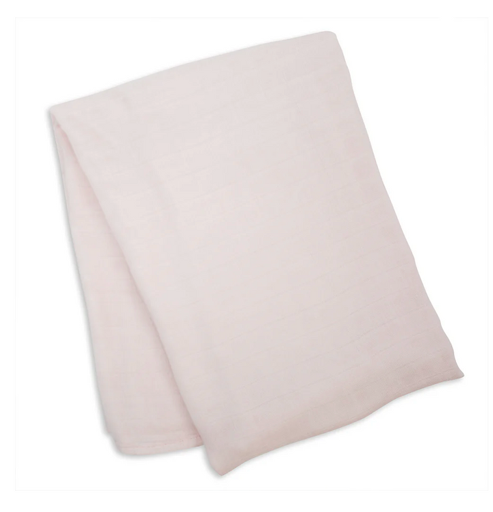 Lulujo - Couverture d'emmaillotage en coton de bambou - Rose