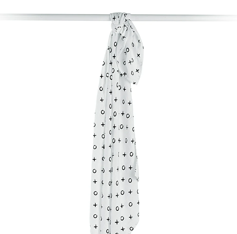 Lulujo - Couverture d'emmaillotage en coton de bambou - Rose