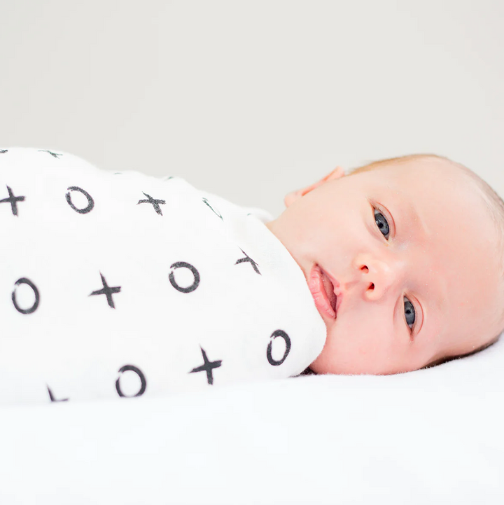 Lulujo - Couverture d'emmaillotage en coton de bambou - Rose