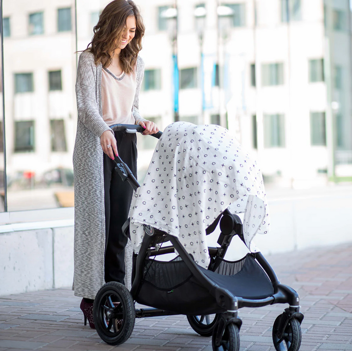 Lulujo - Couverture d'emmaillotage en coton de bambou - Rose