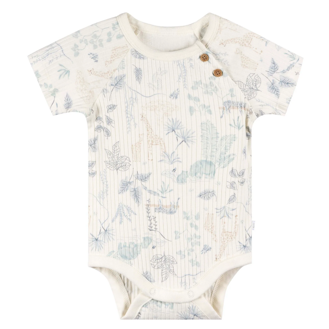 Short Sleeve Bodysuits - 3 Pack