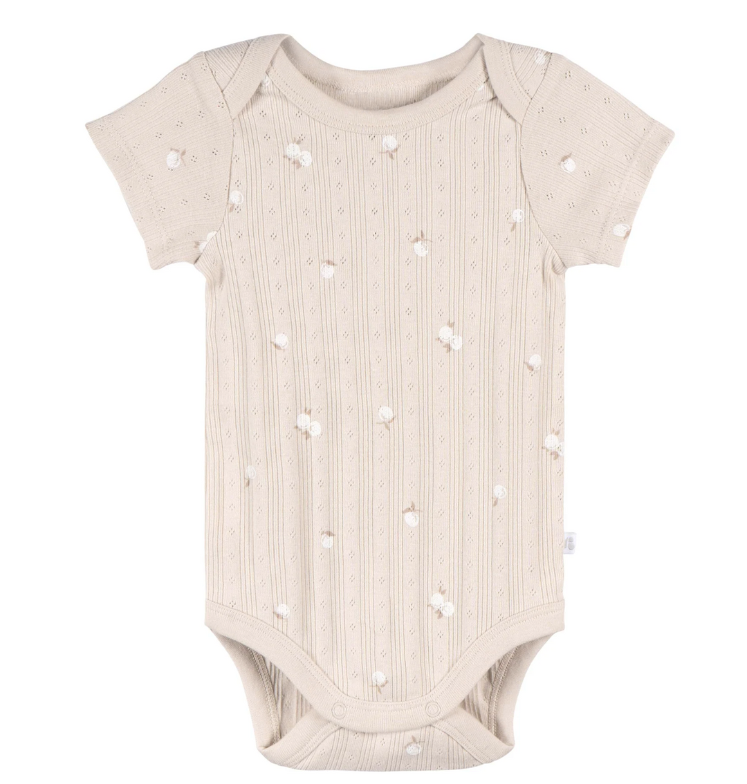 Short Sleeve Bodysuits - 3 Pack