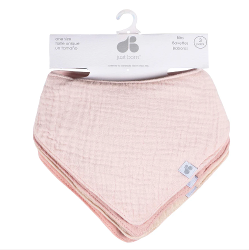 Muslin Bandana Bibs - 4 Pack