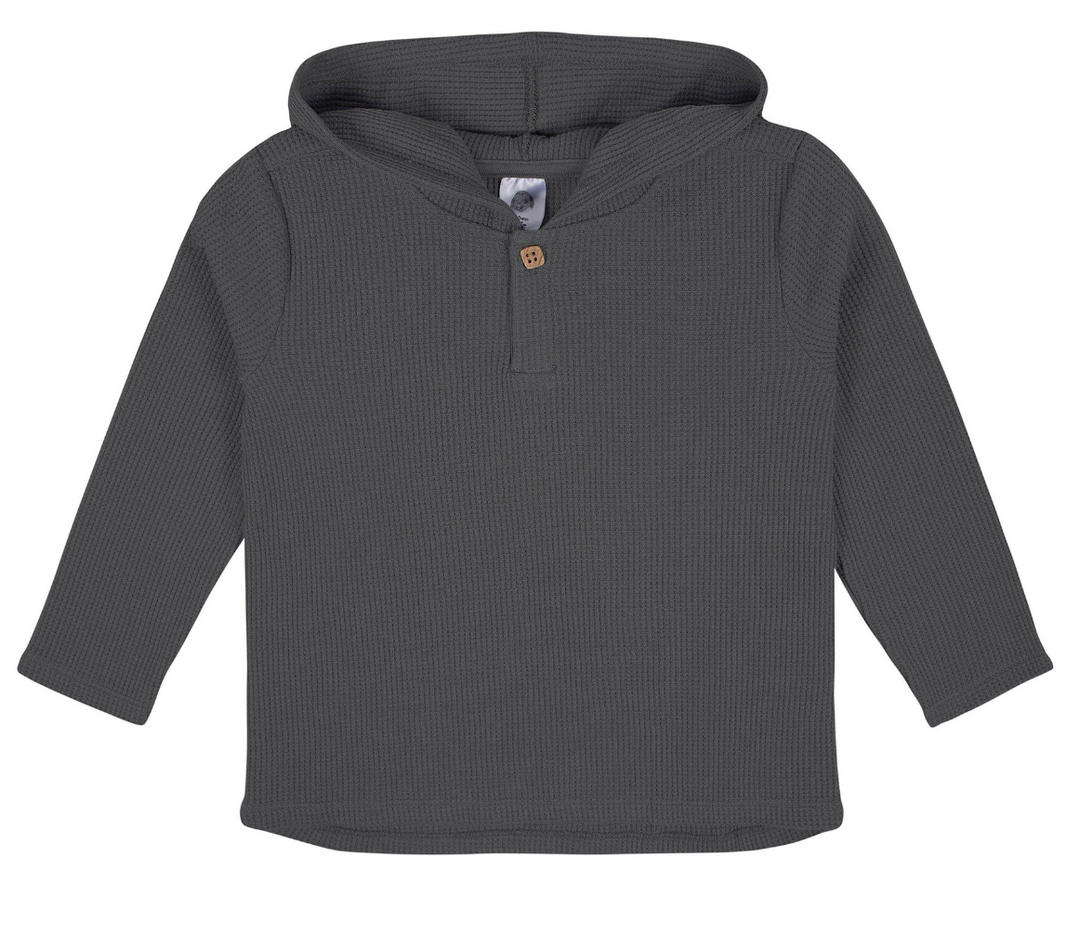 Waffle Knit Hooded Top and Pant Set