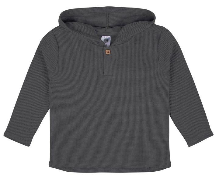 Waffle Knit Hooded Top and Pant Set