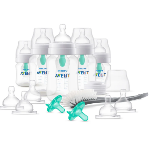 Anti-Colic Baby Bottle with Air Free Vent Starter Set