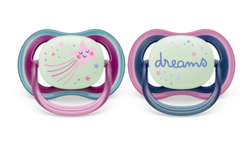 Ultra Air Pacifier - Nighttime Glow - 2 Pack