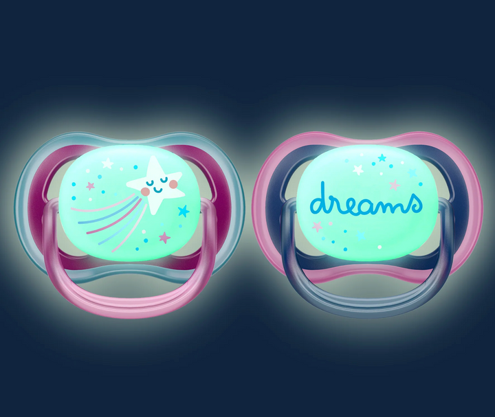 Ultra Air Pacifier - Nighttime Glow - 2 Pack