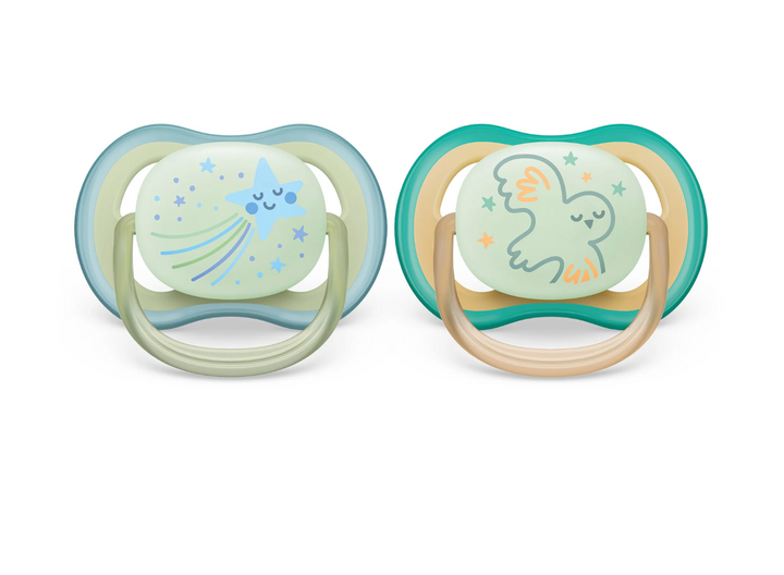 Ultra Air Pacifier - Nighttime Glow - 2 Pack