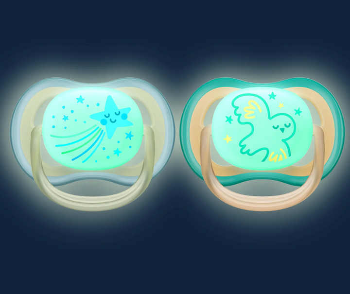 Ultra Air Pacifier - Nighttime Glow - 2 Pack