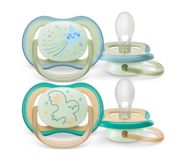 Ultra Air Pacifier - Nighttime Glow - 2 Pack