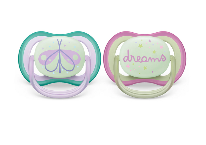 Ultra Air Pacifier - Nighttime Glow - 2 Pack
