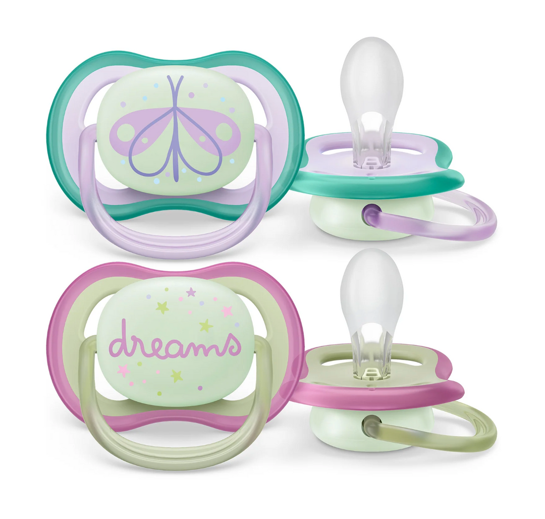 Ultra Air Pacifier - Nighttime Glow - 2 Pack