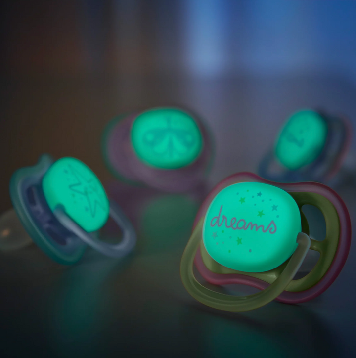 Ultra Air Pacifier - Nighttime Glow - 2 Pack